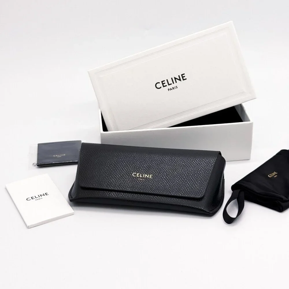 NEW CELINE EYEGLASSES, WOMEN HAVANA BROWN SQUARE EYEWEAR CELINE CL50163I 053 - Picture 4 of 4